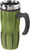 Oggi 5064.3 Lustre Stainless Steel Multi-Grip Travel Mug, 16-Ounce, Black