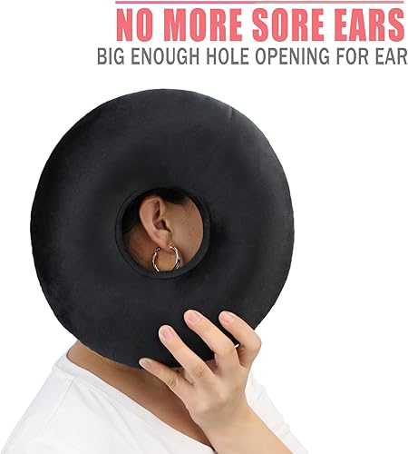 Vista 32 de Almohadas de perforación de oreja para dormir de lado con orificio para la oreja, almohadas de perforación CNH, soporte para aliviar el dolor