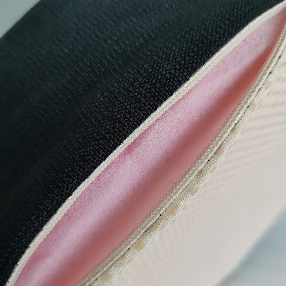 Yoga Wheel Yoga Bolster Pillow for Meditation and Support Cushion Foam Wedges Yoga Mat Round Meditation (Black) : Sports & Outdoors