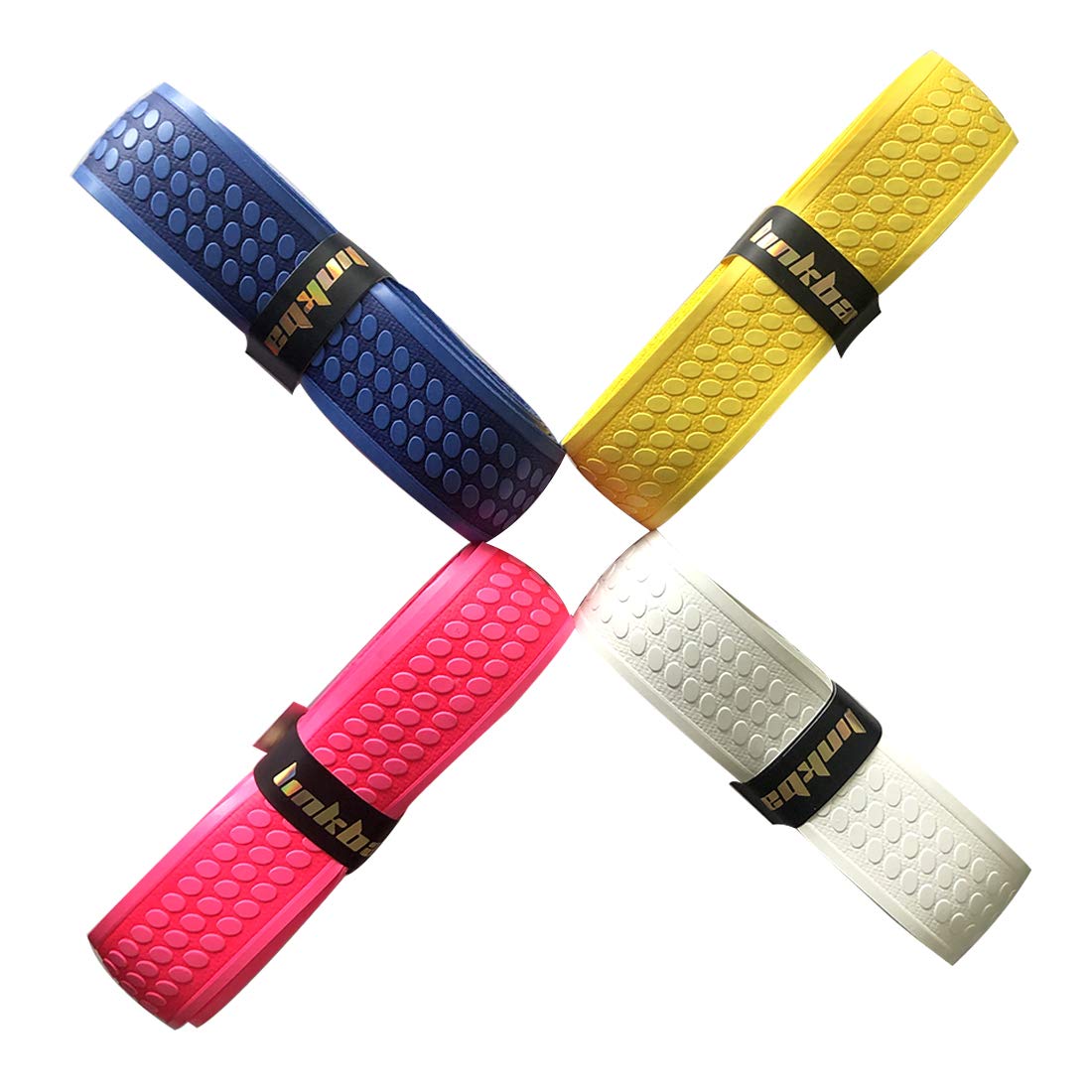 mike Grip Ultra Cushion Replacement Tennis Grip for Badminton,Squash, Baseball, Fishing Handle,Bike and More Pack 4