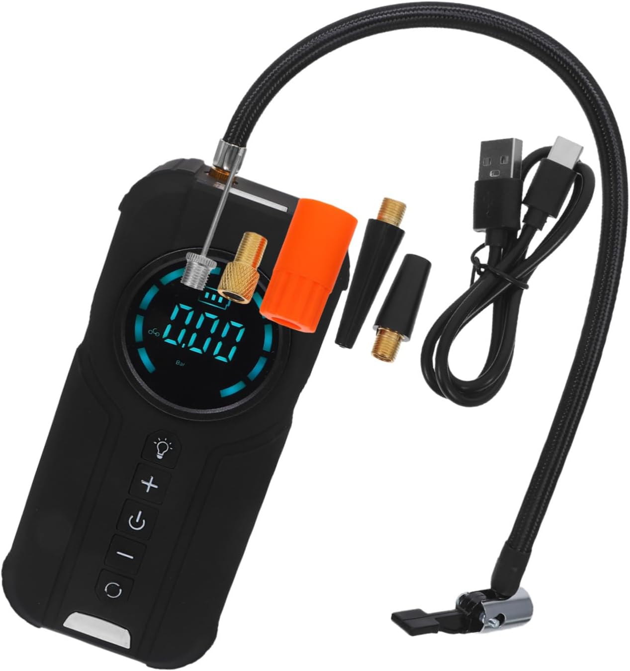 GRIRIW コードレスエアコンプレッサー 高性能電動ヤインフレーター 充電