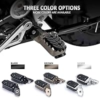 Vista 7 de Estriberas doradas para motocicleta, estriberas ajustables de aluminio con resorte integrado, accesorios de motocicleta para BMW R1250GS ADV