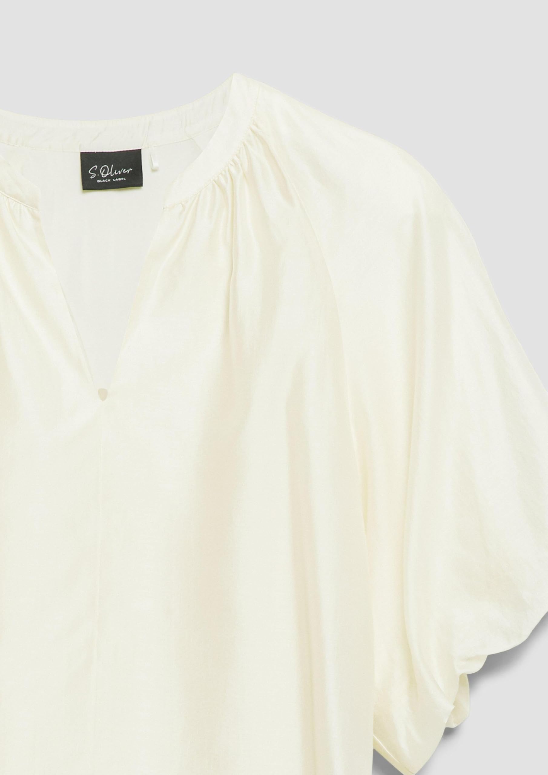 s.Oliver Black Label Damen 2179096 Bluse mit Puffärmeln (1er Pack)