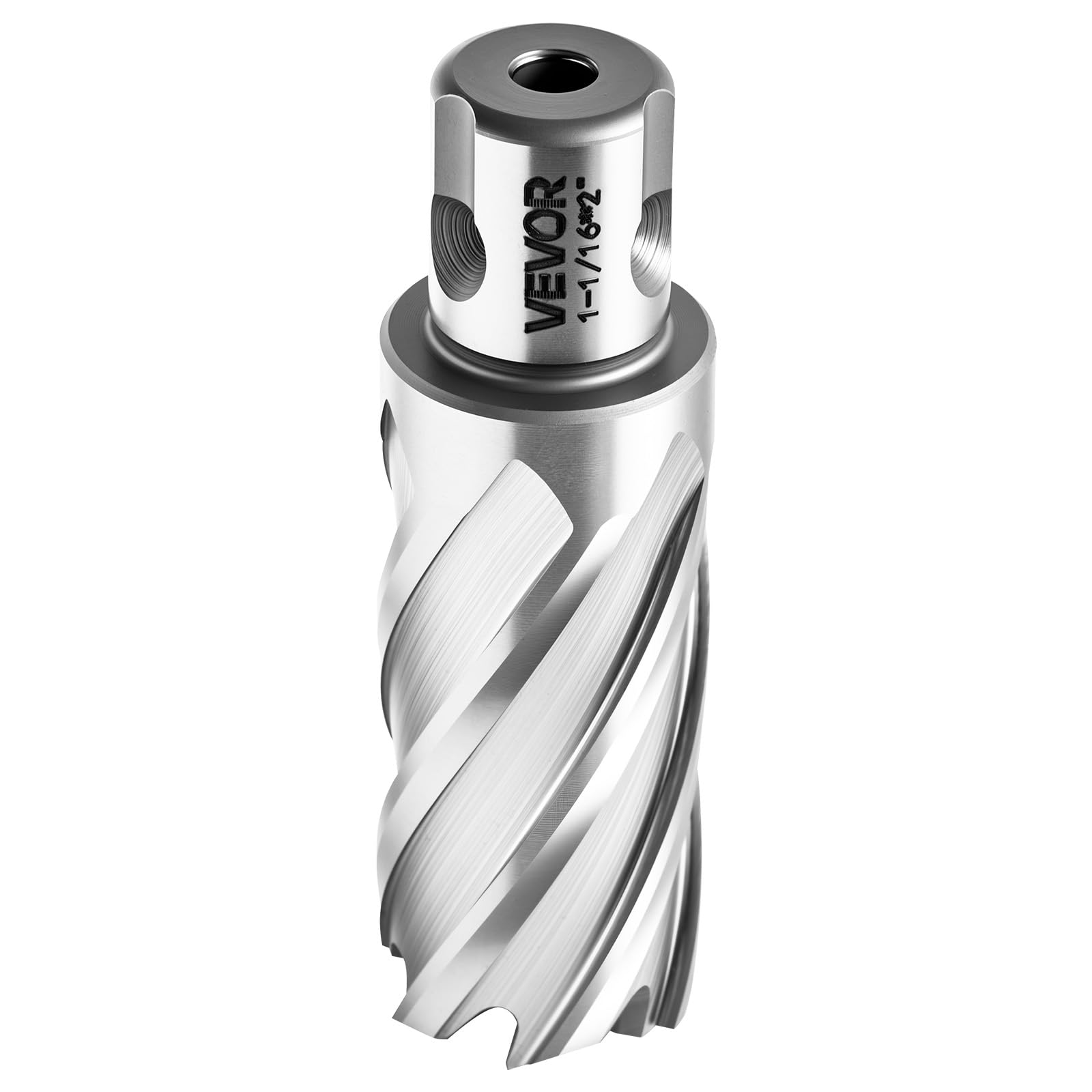VEVOR HSS-Kernbohrer Weldon-Schaft 13-tlg. Magnetbohrer 11,11–26,98 mm Schnittdurchmesser, 11 Bohrer mit 2 Zentrierstiften, 50,8 mm Schnitttiefe, Kunststoffkoffer, für Magnetbohrmaschinen, Stahl