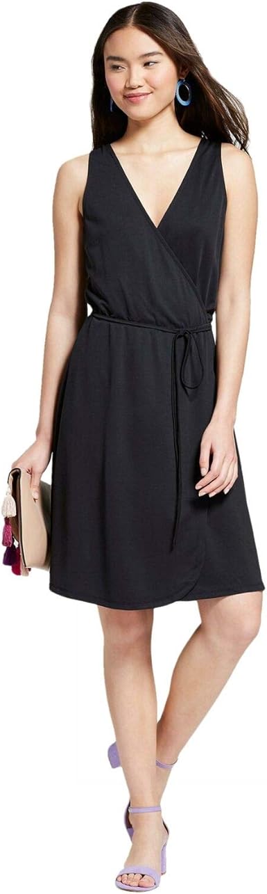 black wrap dress amazon