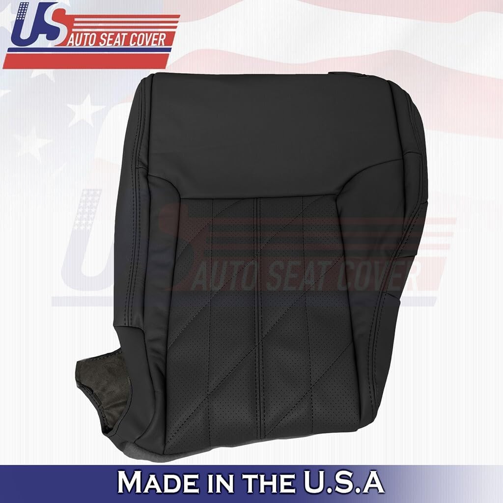 2009 to 2013 fits Infiniti FX35 FX37 FX50 Rear Tops Leather Seats Cover Black