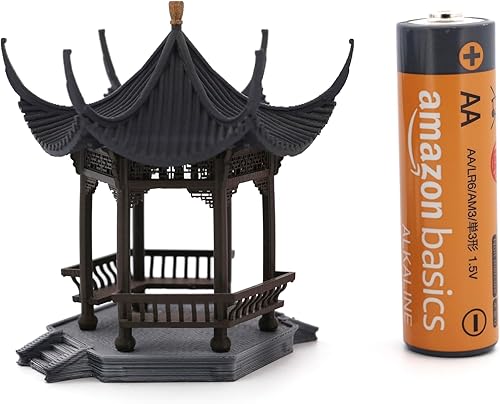 Miniatura 5 de KARESANSUI Pabellón chino tradicional - decoración de terrario, decoración de acuario chino, accesorios de jardín de hadas, decoración de paludario,