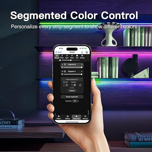 Miniatura 7 de Elite ESP32 WLED controlador de tira LED con sonido de música Ethernet reactivo UART Relé de ahorro de energía 20A fusible enchufable DIY dinámico