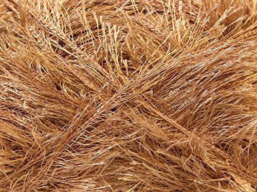 100 Gram Camel (Light Brown) Eyelash Yarn Ice Fun Fur #TOP1
