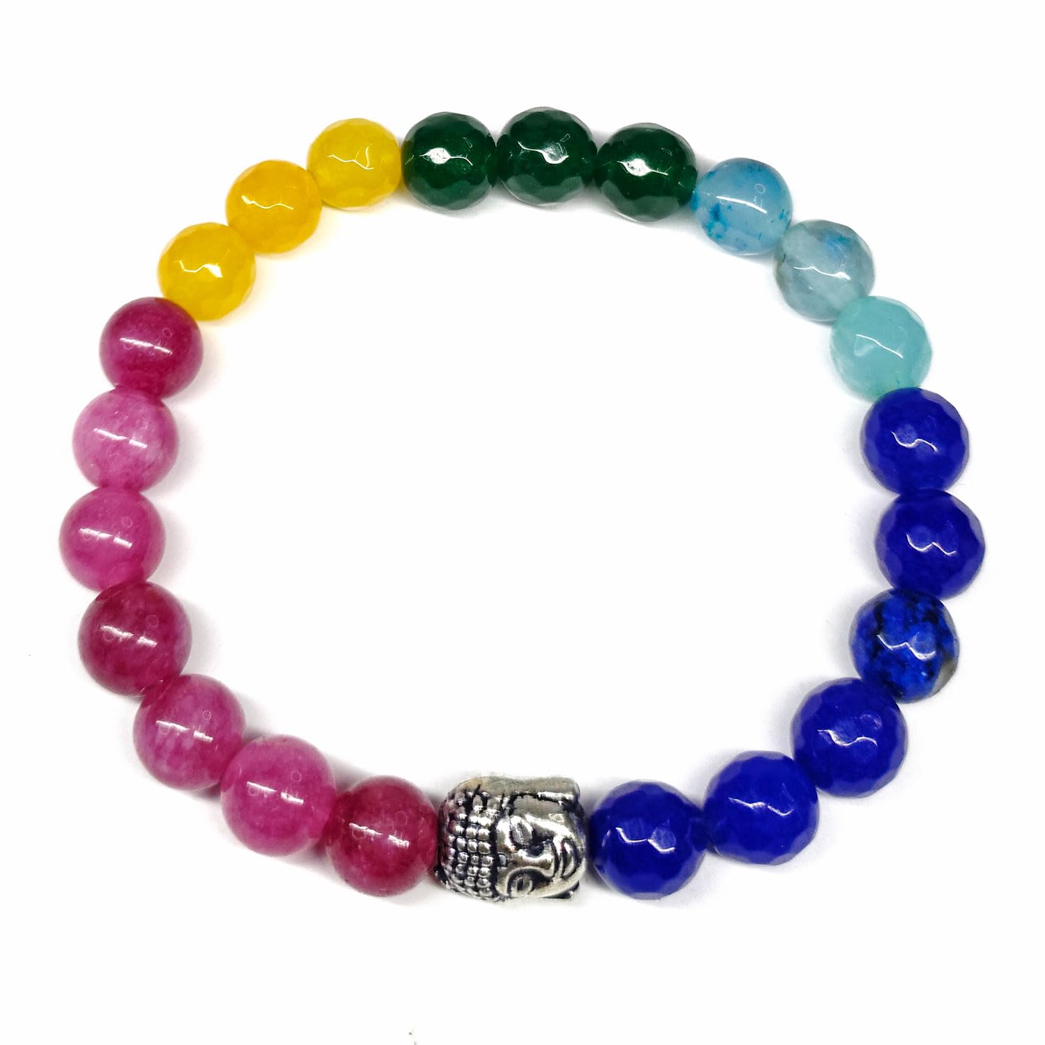 Jewellery Bracelet for Women and Men - Buddha Blessing Beads Charm Bracelet Reiki Chakra Crystal Healing Feng Shui Natural Gem Stone| Multi Color Beads | Fashion Jewellery (B0CBMTBJ4G) Amazon Price History, Amazon Price Tracker