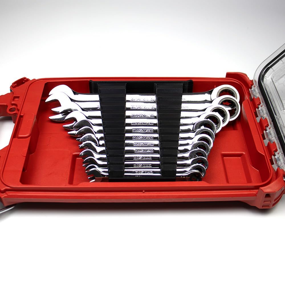 Packout AccessoriesWrench Organizer for Milwaukee Low Profile Compact Organizer- Universat Fit for All Wrenches