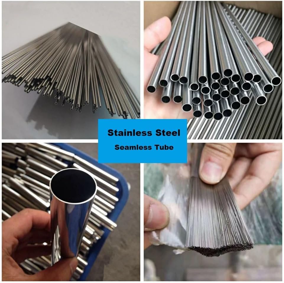 1pc 304 SS Precision Capillary Tube - 500mm Length, Outer Diameter 6mm to 12mm, Thickness 1-3mm, Seamless devise(9x1.5mm)
