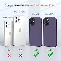Vista 51 de Miracase Funda diseñada para iPhone 13 Pro Max con protector de pantalla, [forro de microfibra suave antiarañazos], funda protectora de silicona