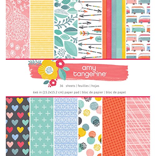 American Crafts Patterned Album D-Ring, 12 by 12-Inch, Leaf Damask Embossed