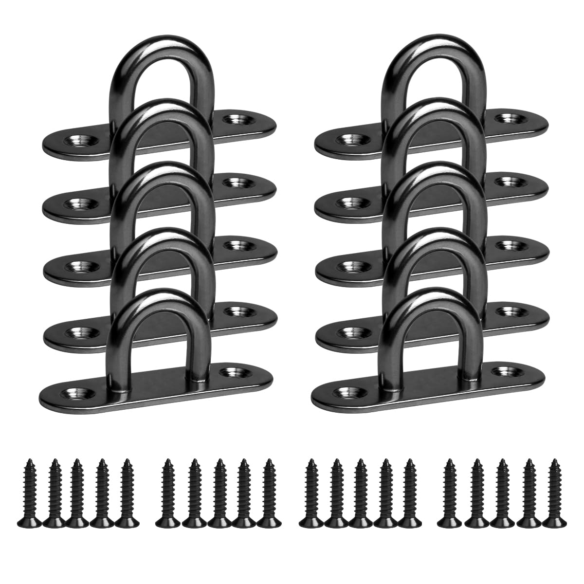 Stainless Steel Ceiling Hooks - 10 Pack -8 Stainless Steel Ceiling Hooks - 10 Pack -8