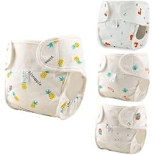 MYREBABY Reborn Baby Doll Diapers,4 PCS Doll Diapers Underwear for 17-22 inch Reusable Doll Diapers Fits Baby Doll-A