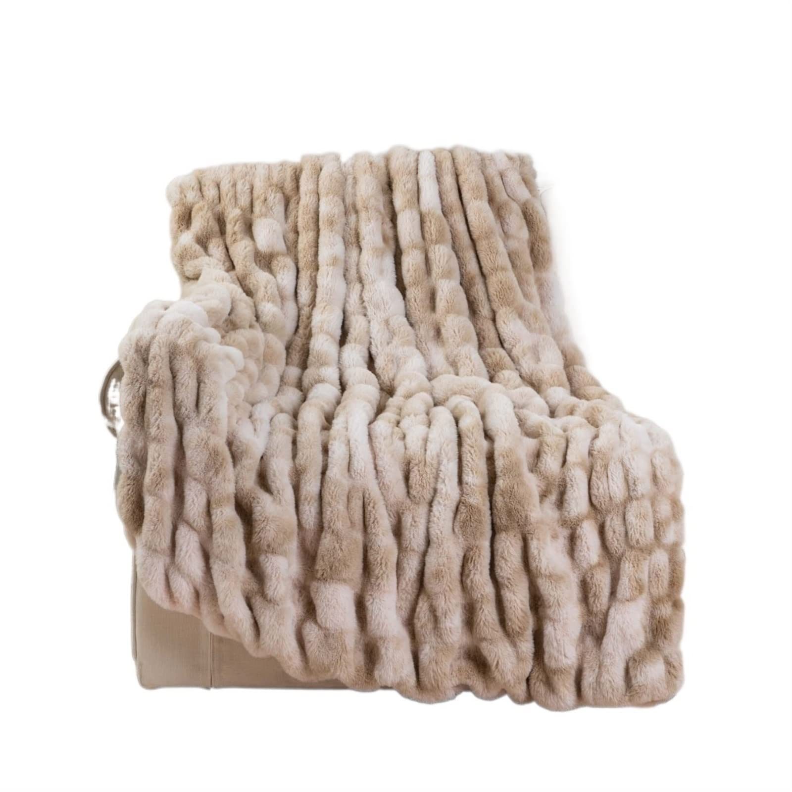 YIOUYI Blanket, Fur Blanke Throw Blanket Bed Plaid Fur Winter Thick Fuzzy Blanket For Sofa Decorative Bed Blanket