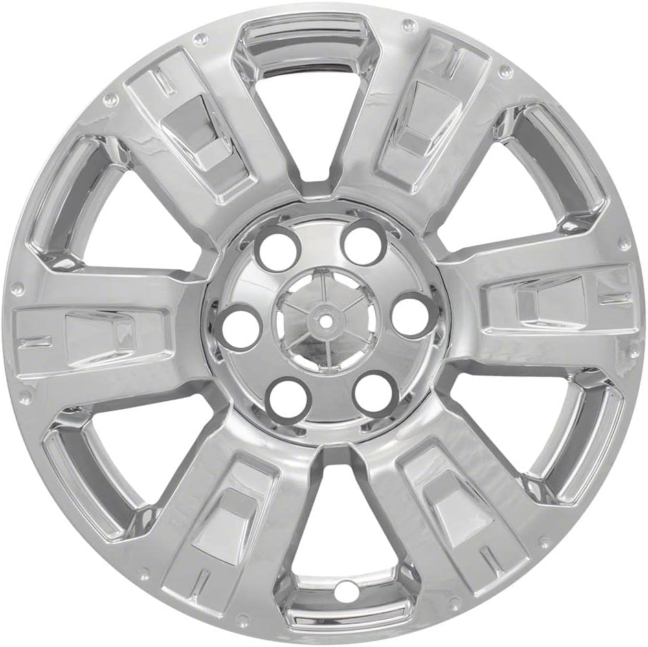 Coast to Coast 18" - 6 Spokes, Black or Chrome Snap-On Wheel Skins for IMP403X/BLK (Fits Nissan Titan [2017-2021], Black)