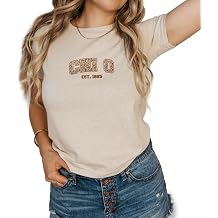 Go Greek Chic Sorority Leopard Print T-Shirt - Baby Tee