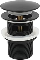 Vista 8 de Tapón de drenaje de bañera independiente cromado, compatible con kit de drenaje