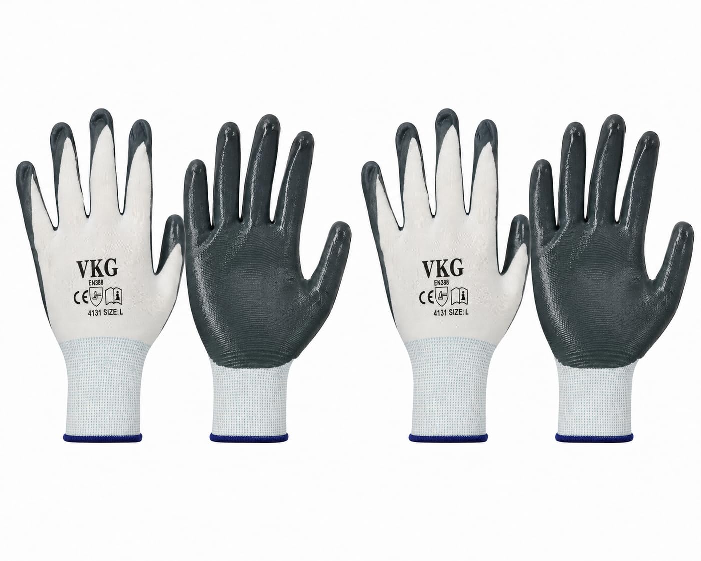 Gardening Gloves (2 Pair) – Durable Protective Hand Gloves for Gardening, Plant Care, Digging, Weeding, Pruning, Potting & Outdoor Garden Work, Reusable (Grey - Blue) - by Garden Saathi-image-38