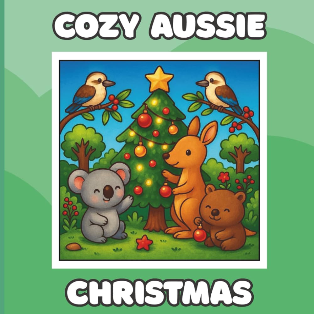 Cozy Aussie Christmas: A Colouring Book (Cozy Coloring Books)