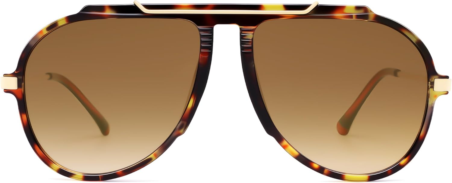 SOJOS Retro Oversized 70s 90s Aviator Sunglasses for Women Men Trendy Vintage Square Sun Glasses SJ2693 - Image 4