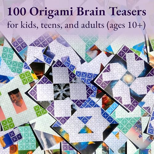 FOLDOLOGY - The Origami Puzzle Game! Brain Teasers for Tweens, Teens & Adults | Stocking Stuffer, Gift for Ages 10+, Travel Game, Hands-On STEM Toy | Fold the Paper, Complete the Picture | 100 Puzzles - Image 6