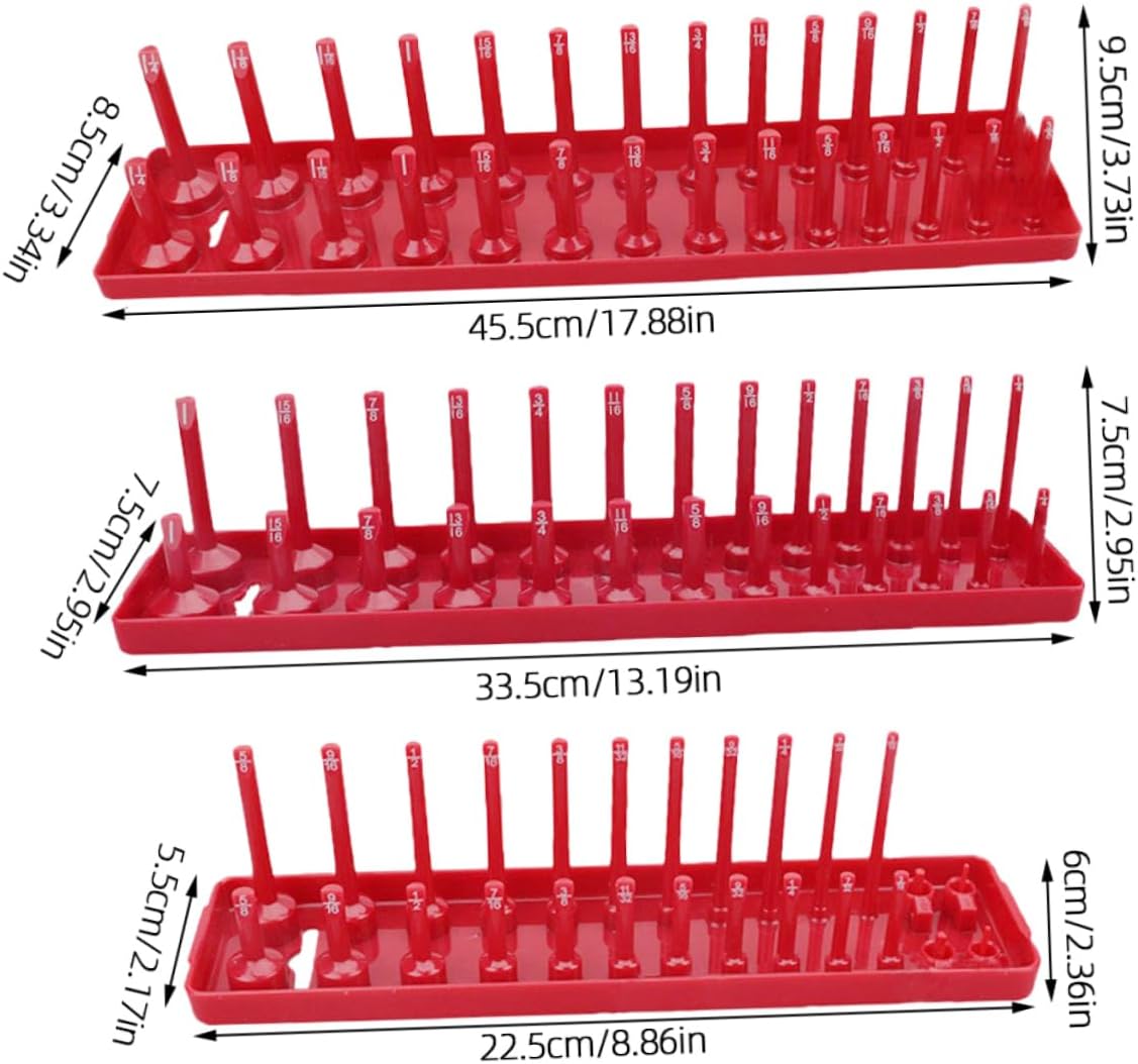 ERINGOGO オートスリーブソケットオーガナイザーハイポール収納トレイ2個パック多機能ソケットブラケットメトリック
