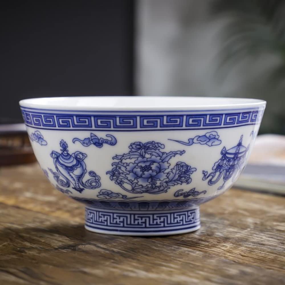 Cuenco de porcelana resistente anti manchas para arroz y sopa