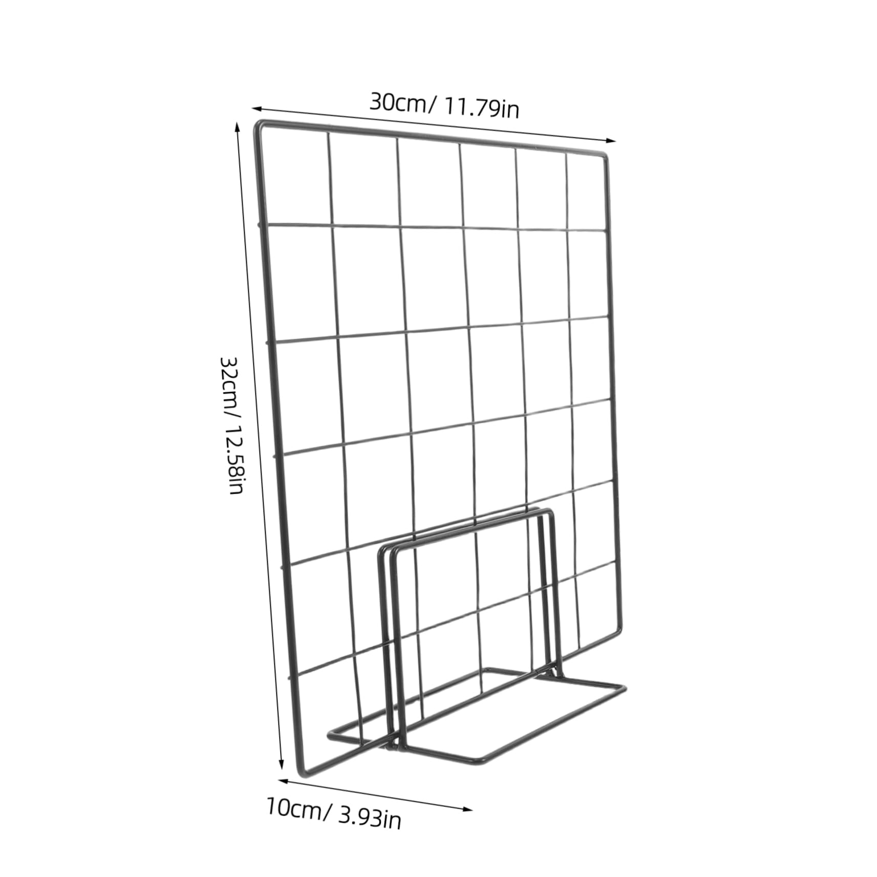 Alipis Grid Storage Rack Wire Wall Grid Panel Photo Display Stand Artwork Display Shelf Flexible