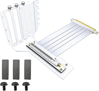 Novo PCI-E X16 Placa Gráfica Suporte Vertical GPU Suporte + GEN4/3 PCIE 3.0 16X Cabo Extensor 25CM Suporte de Placa Gráfica