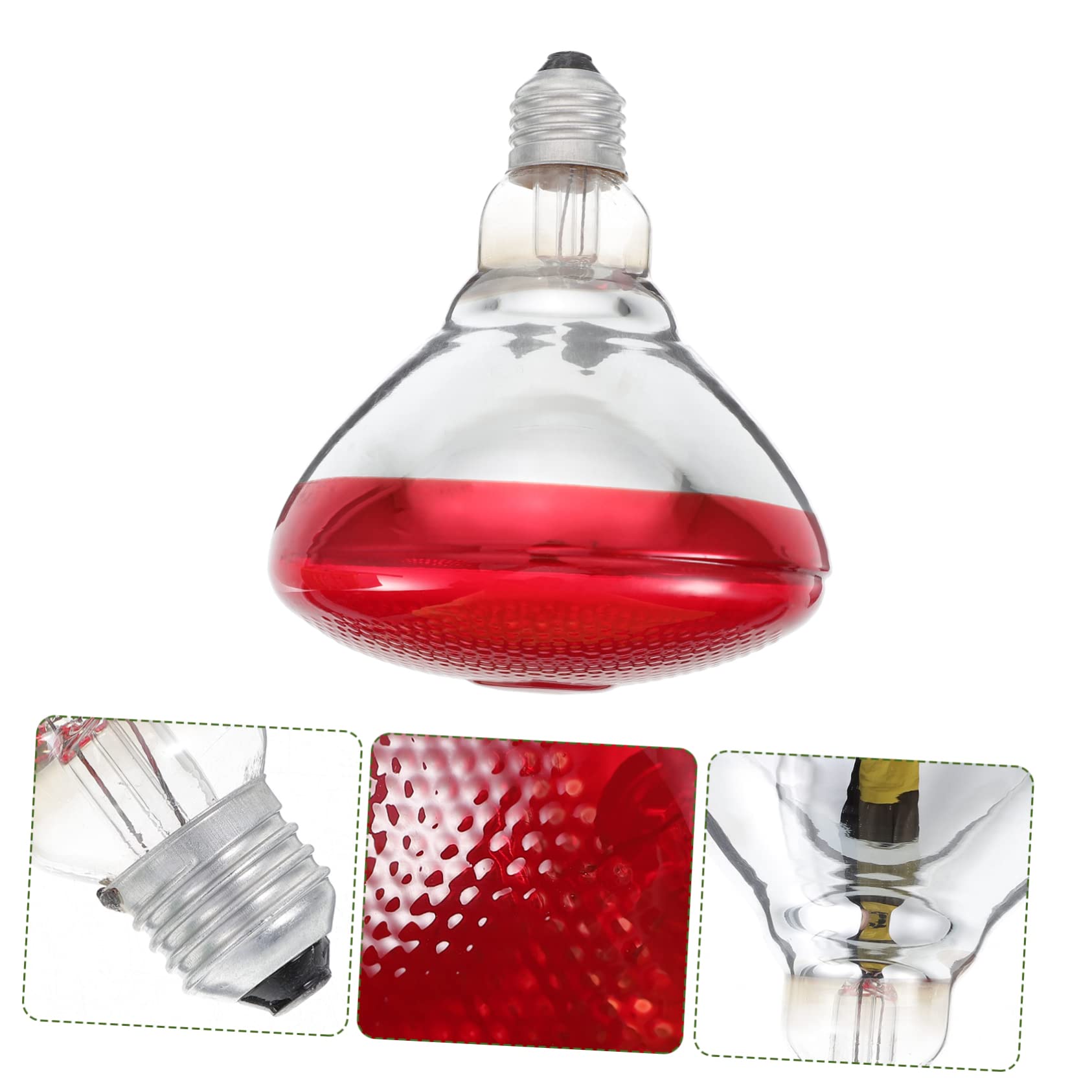 Uonlytech 2 Uds Lámpara De Preservación del Calor De Cría Lámpara De Calor para Pollitos Luz De Calor para Pollos Bombillas De Lámpara De Calor Lámpara De Calor para Pollos Lámpara De Calor