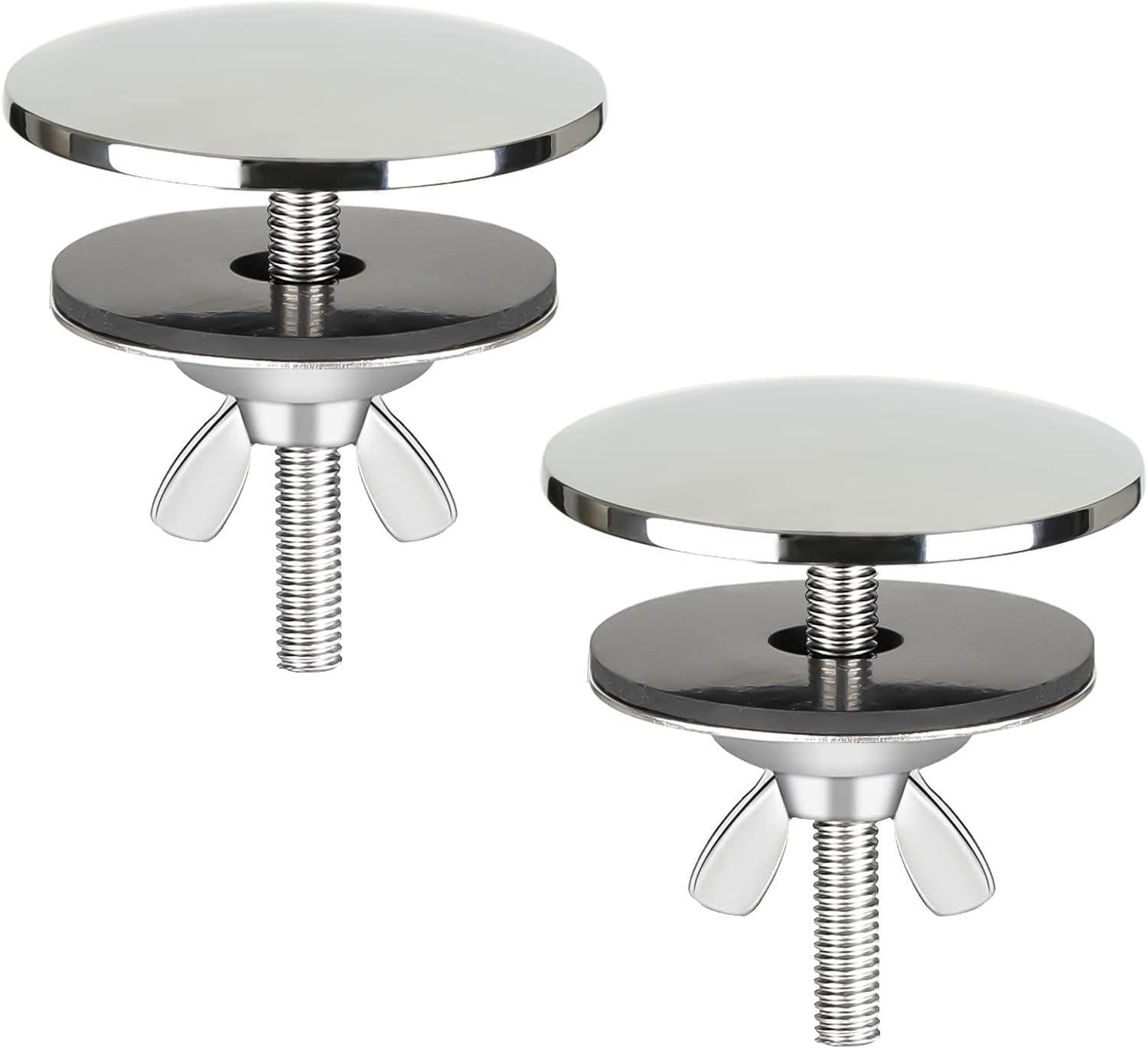 Xiboya textile 2 Pieces 2" Kitchen Sink Hole Cover Faucet Hole Cover Kitchen Sink