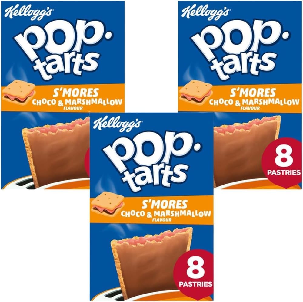 Breakfast Toaster Bundle Containing Pop Tarts Smores Choco & Marshmallow 384g (3 Pack)