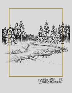 Sketchbook: River Scene, Large 8.5" x 11", 110 Pages, Perfect for Everyone, Crayons, Pencils, Drawing and Sketching