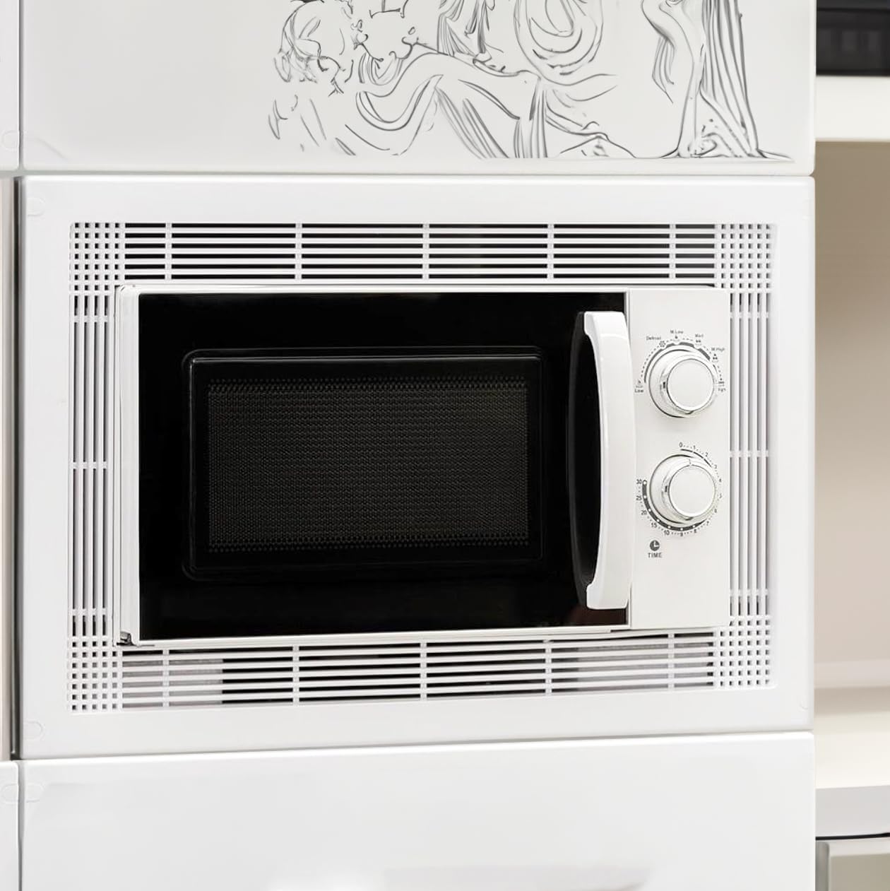Marco para microondas | 60x40 - BLANCO | PVC