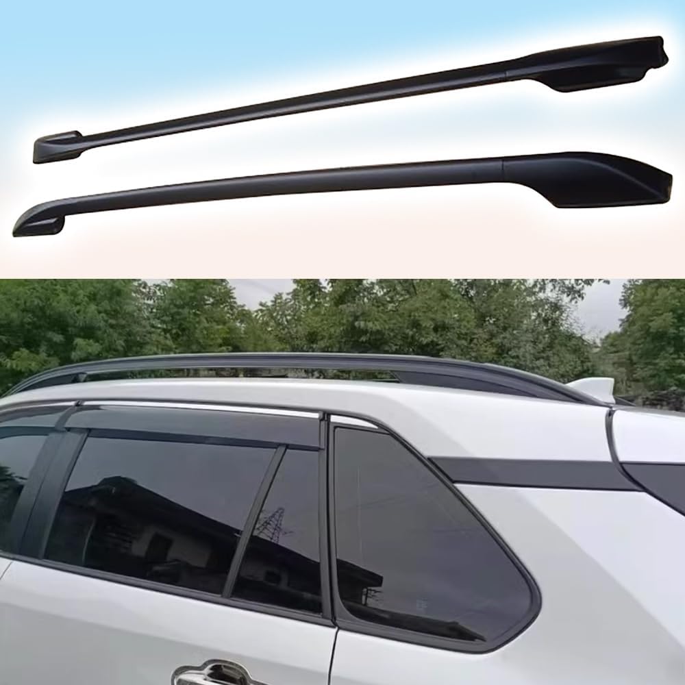 Aluminum Roof Rack for RAV4 RAV-4 2006-2012 crossbars for Secure Luggage Cargo Storage Durable for Travel Adventures Black(2PCS) A