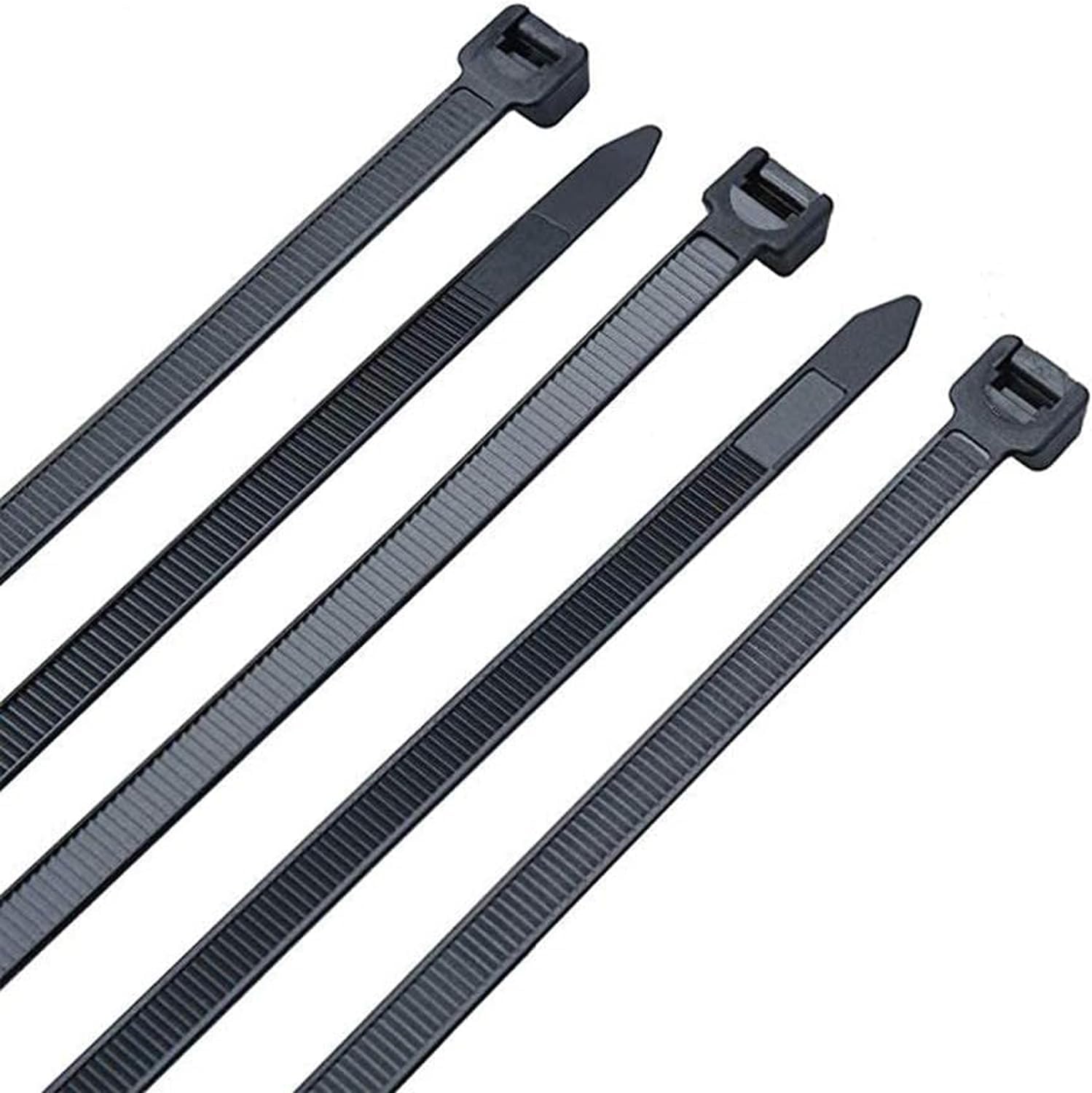 250 Pcs Cable Ties，12 Inch Black Cable Zip Ties, Multi-Purpose Self-Locking Nylon Cable Cord Management, Plastic Wire Ties Perfect for Home,Office,Garden,Workshop (250, 12")
