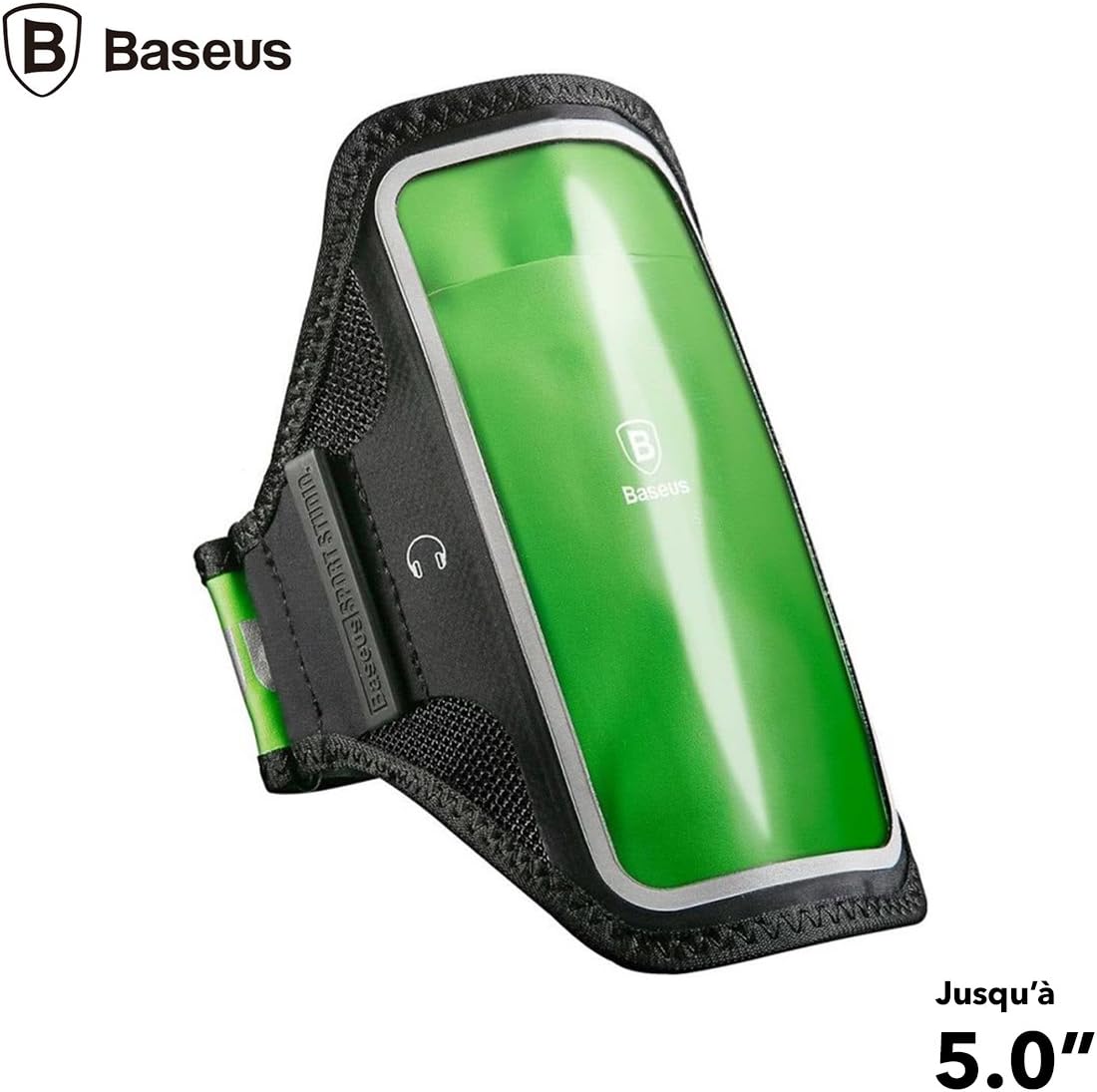 Baseus Move Armband for Up to 5.0 inch Phones - Green