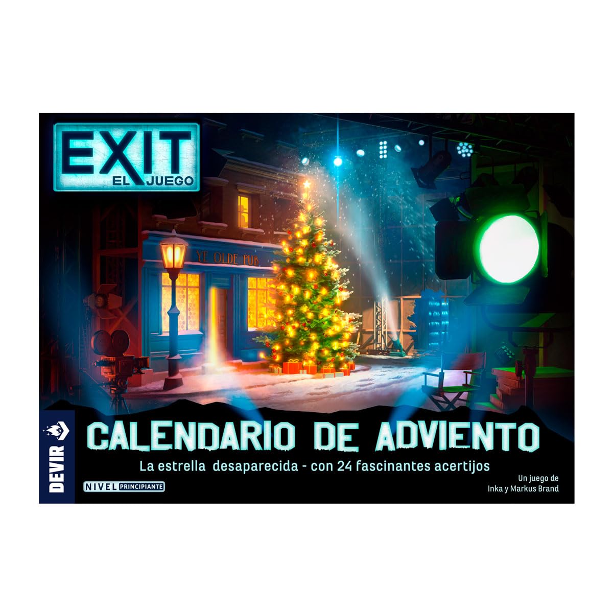 Devir – Exit: Calendario dell'Avvento La Stella Scomparsa | Gioco di fuga Room di Natale | 24 Enigmi | Avventura Misteriosa a Los Angeles | Gioco Cooperativo Famiglia