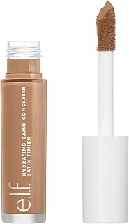 e.l.f. Hydrating Camo Concealer, Covers Blemishes & Under-Eye Circles, Full-Coverage & Delivers A Satin Finish, Vegan & Cruelty-Free, Tan Walnut