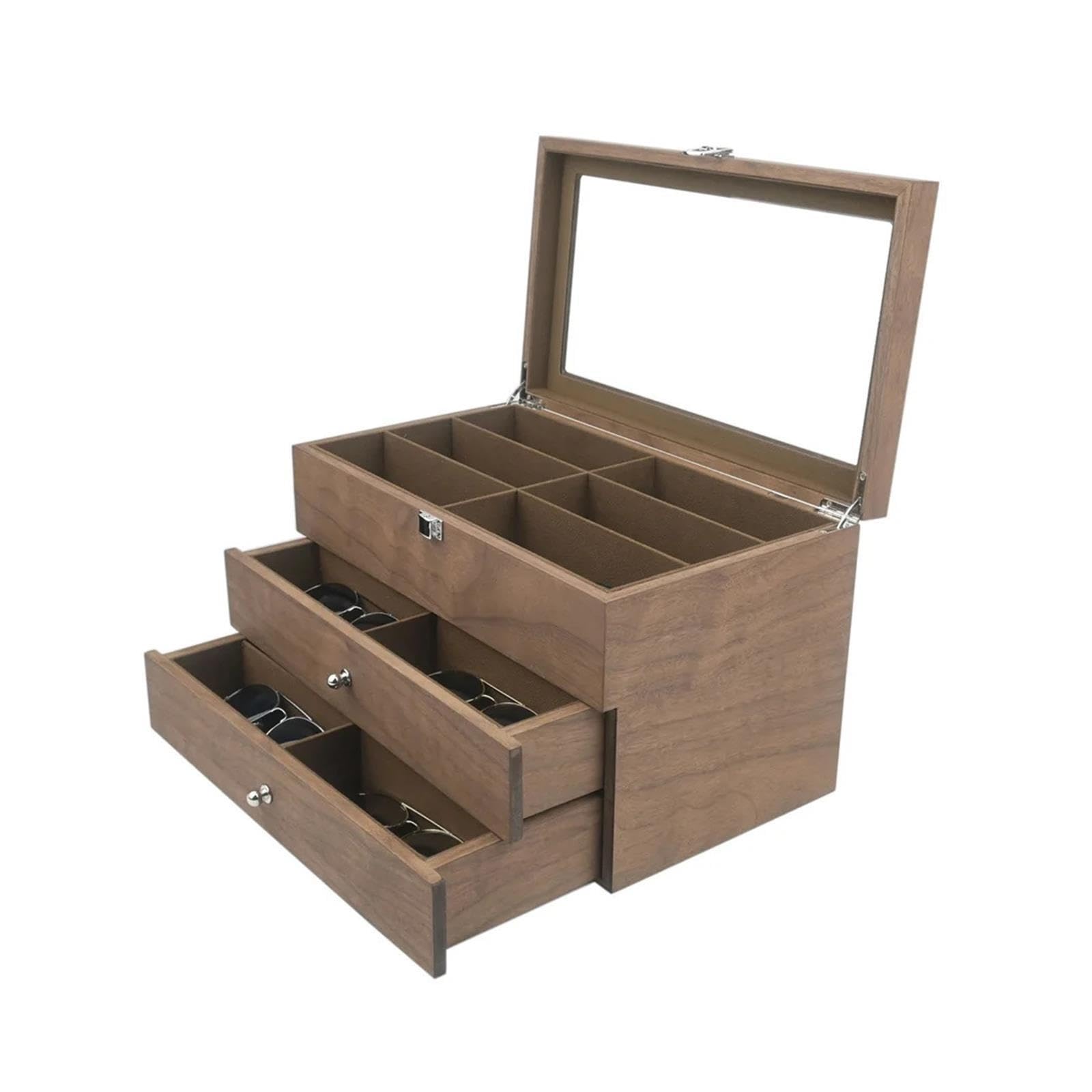 Organizador de gafas de sol Caja organizadora de gafas sol 18 rejillas
