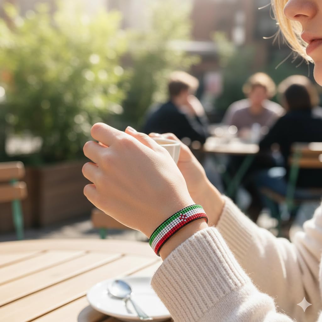 Iran Flag Boho Style Rope Bracelet, Adjustable, Thread String, for Women, Men - Image 6