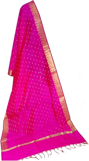 The SDF India Women's Self Design Chanderi Dupatta