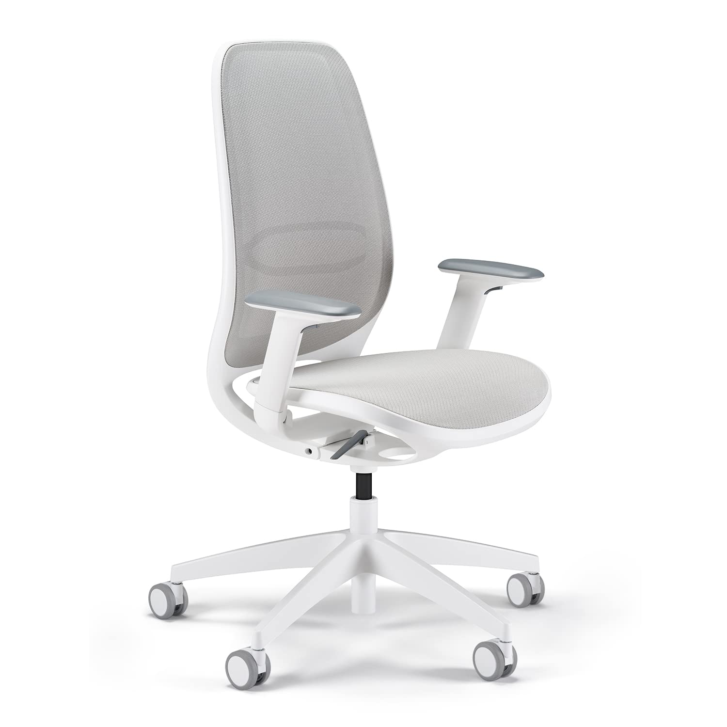 Sedus se：fit, Ergonomischer Hocker, Stehhocker, Stehsitz, Stehhilfe, Grau, Kunststoff, Gummifuß, 53-80 cm Höhenverstellbar