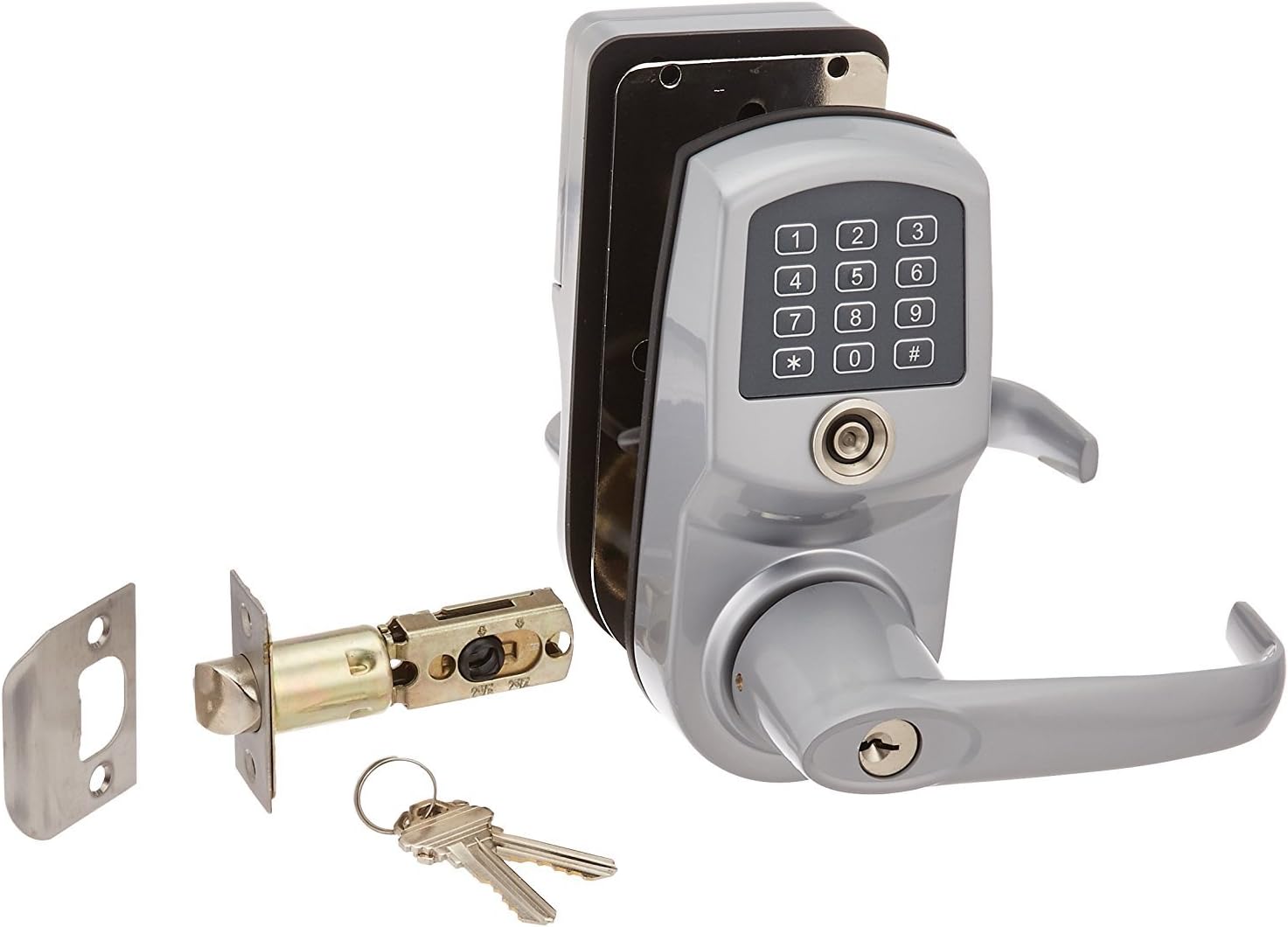 Resort Lock RL4000N-S 4000 Remote Code Door Lock, Silver by Resort Lock