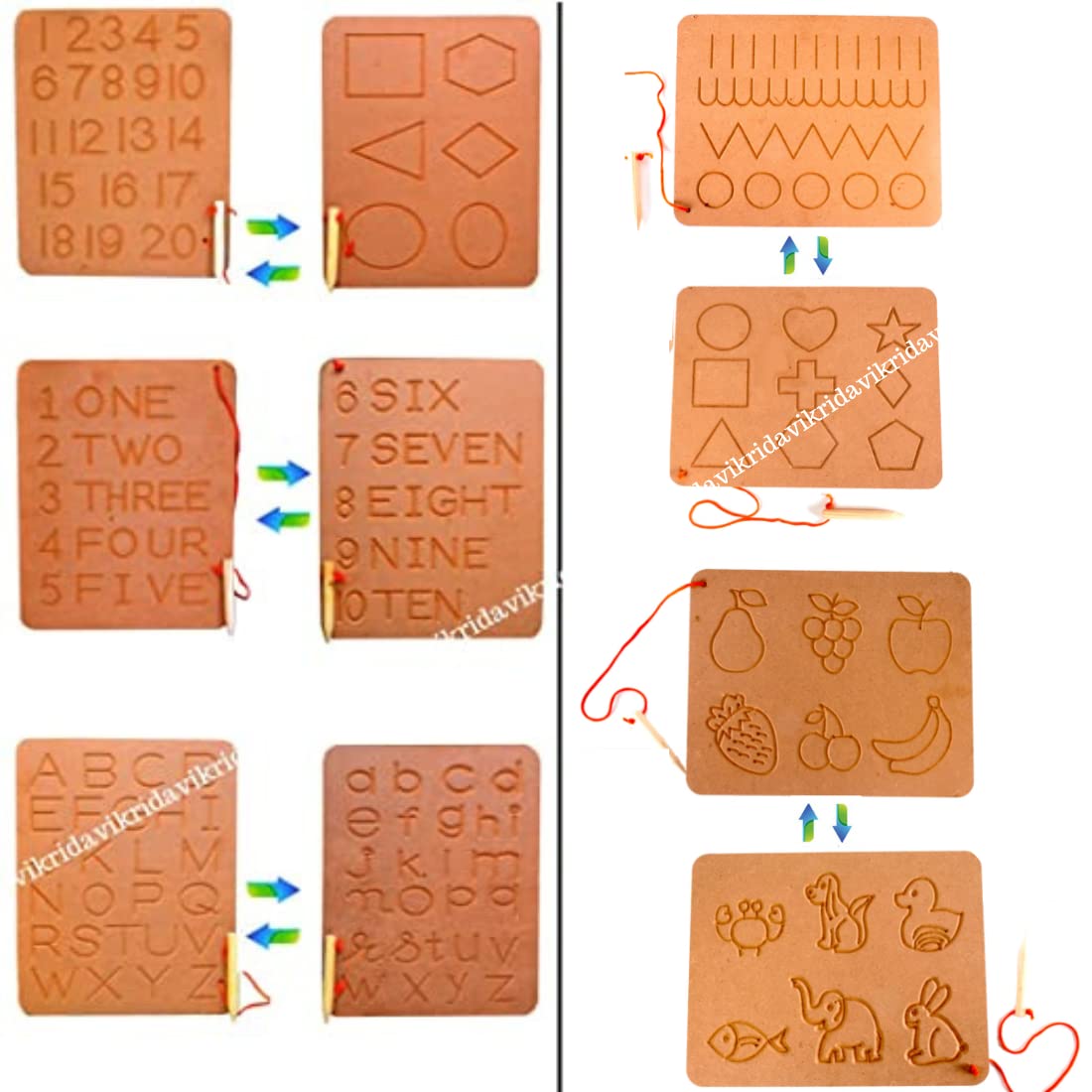 See full amazon price history chart for VikriDA Educational Tracing Wooden Board for Kids | Handwriting, Counting and Learning Slates for Children | Reversible Set of 8 | English Alphabets, Numbers and Shapes VikriDA Educational Tracing Wooden Board for Kids | Handwriting, Counting and Learning Slates for Children | Reversible Set of 8 | English Alphabets, Numbers and Shapes (B09ZPR4MVJ) Amazon Price History, Amazon Price Tracker