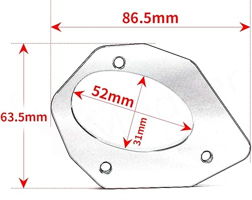 Miniatura 4 de CNC aluminio Motorcycle Kickstand Side Stand Enlarger Extension Plate for Kawasaki Versys 250x 300x Versys250x Versys300x (Color  Color B)