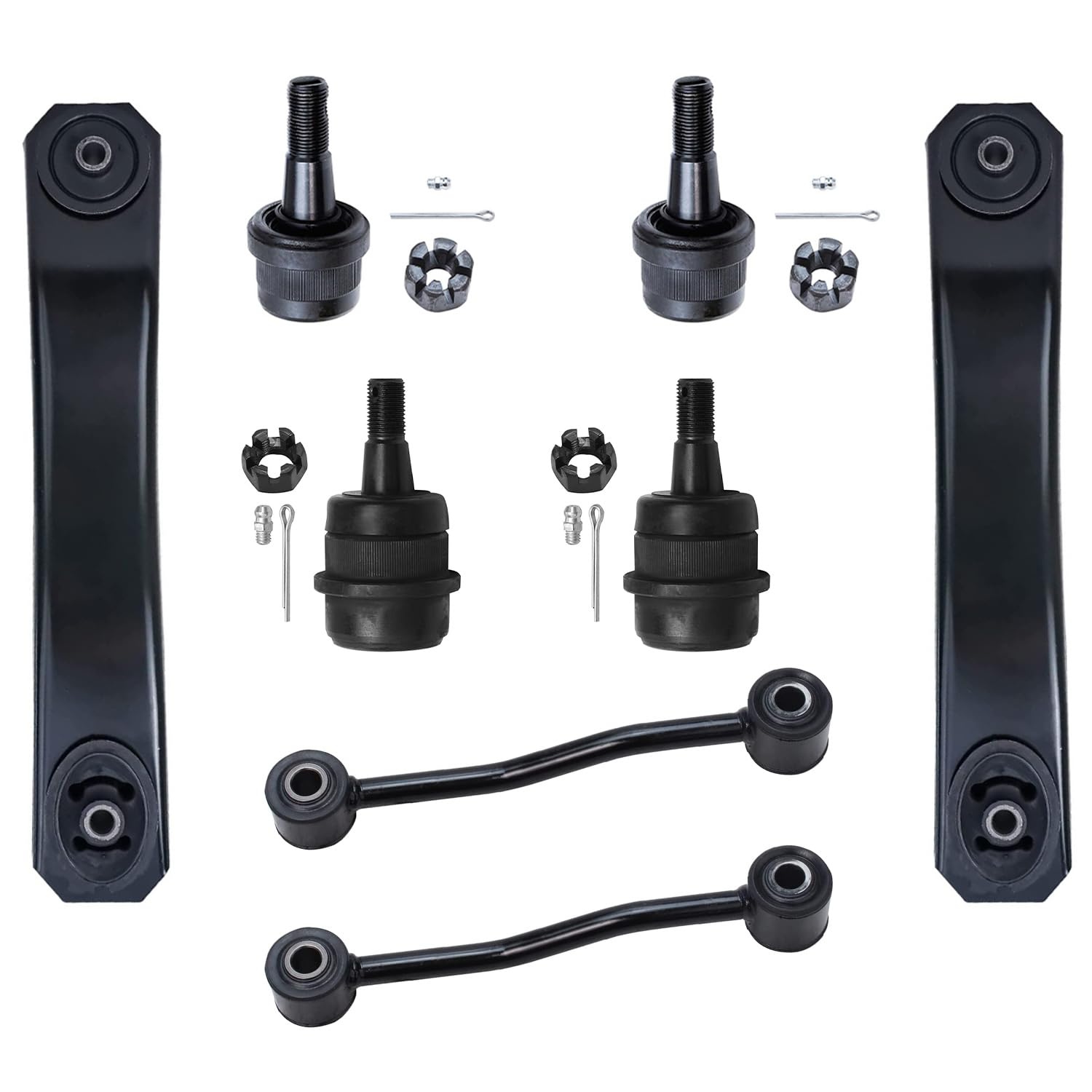 Detroit Axle - Front Lower Control Arms Sway Bars Ball Joints Replacement